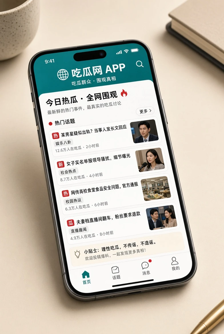 吃瓜网APP栏目视觉